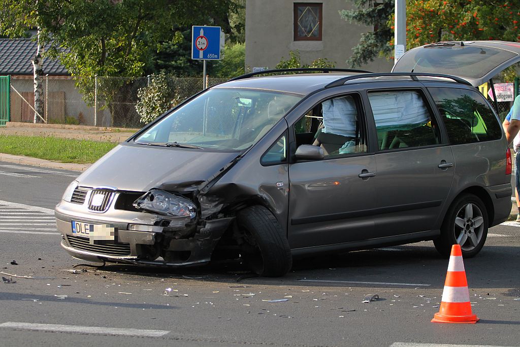 Wypadek na ulicy Wrocławskiej