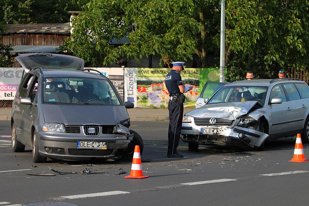 Wypadek na ulicy Wrocławskiej