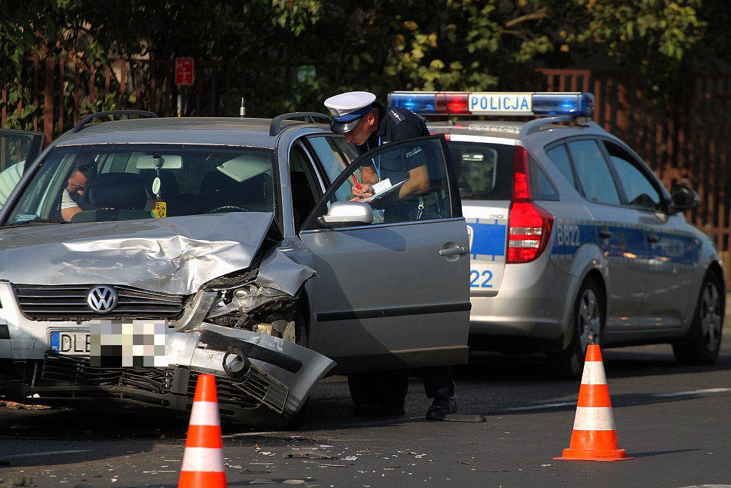 Wypadek na ulicy Wrocławskiej
