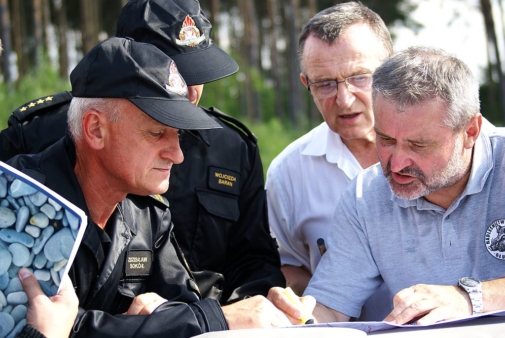 Pożar lasu koło Prochowic