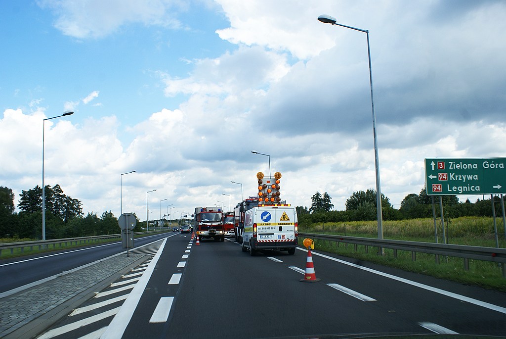 Pożar autobus na obwodnicy