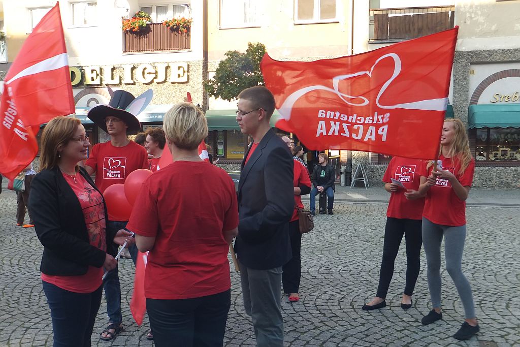 Szukali wolontariuszy w rytmie tańca