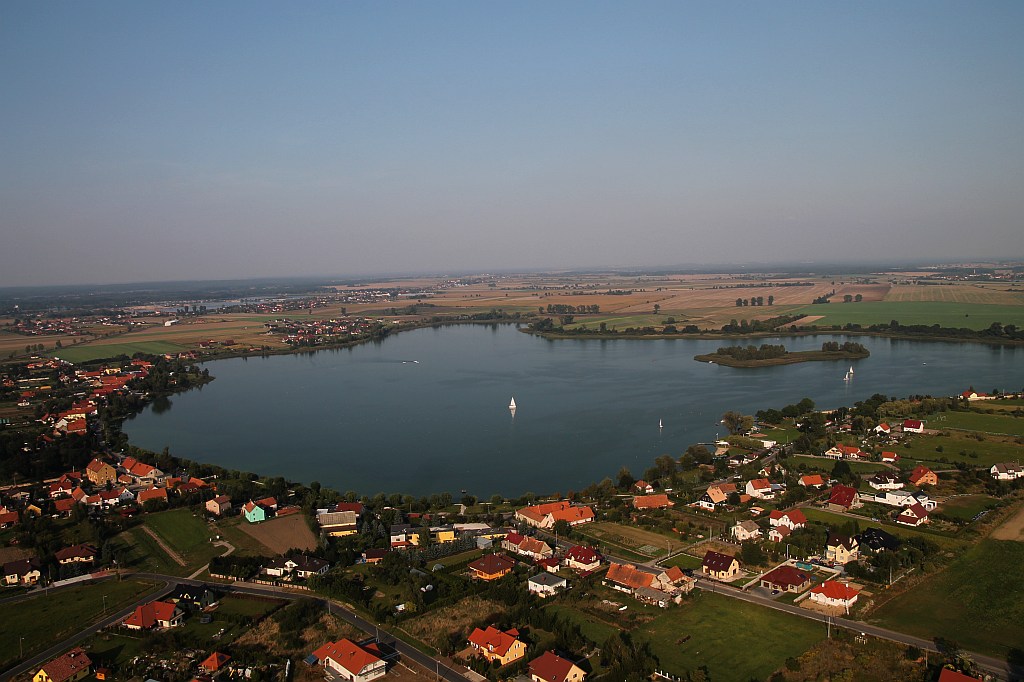 Kunice z lotu ptaka