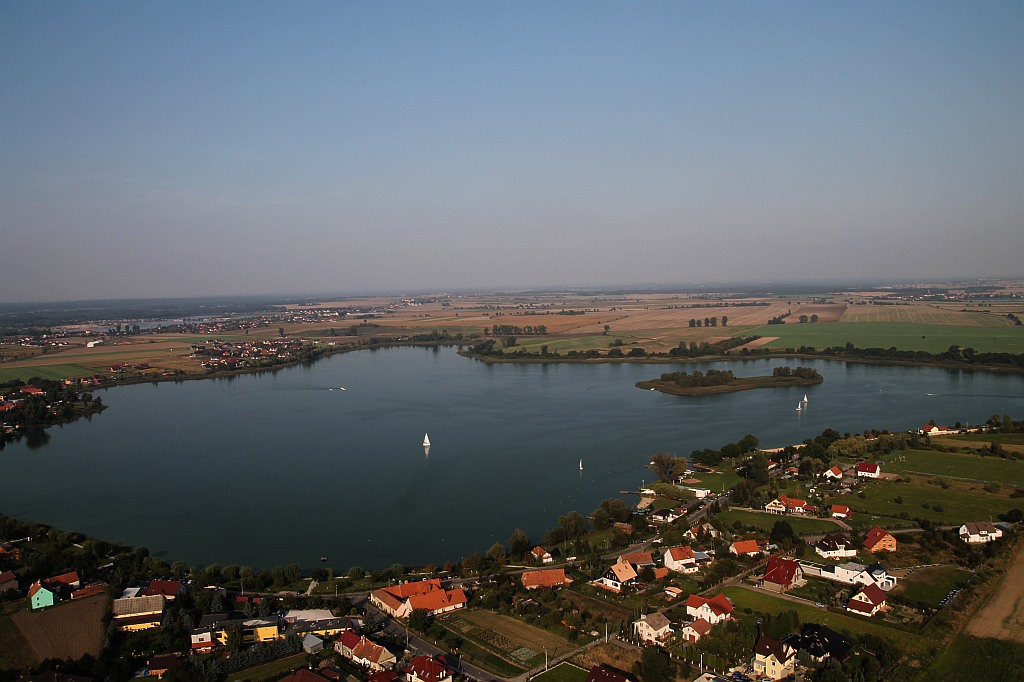 Kunice z lotu ptaka