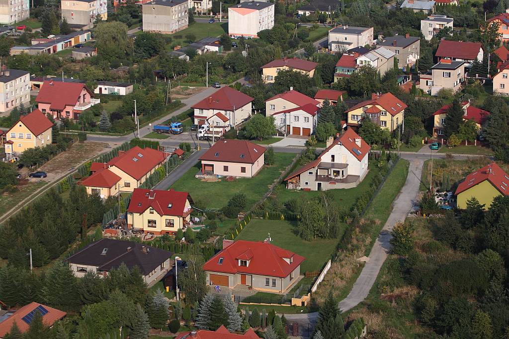 Kunice z lotu ptaka