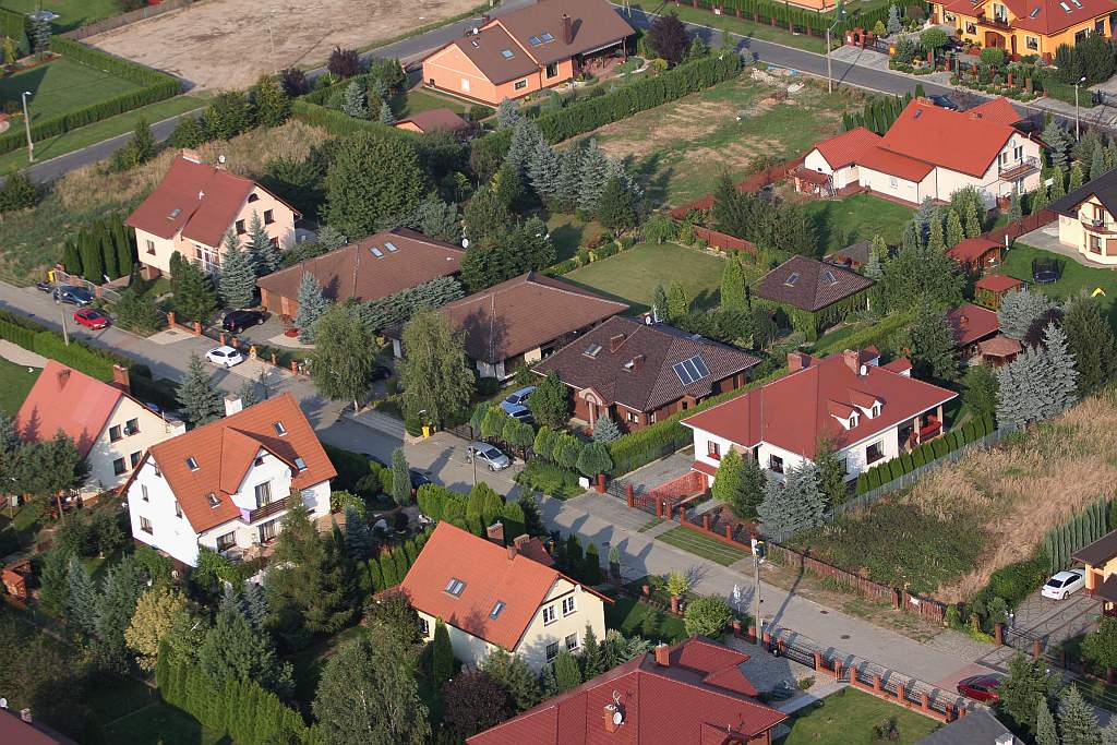 Kunice z lotu ptaka