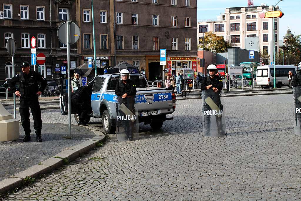 Ćwiczenia legnickiej policji