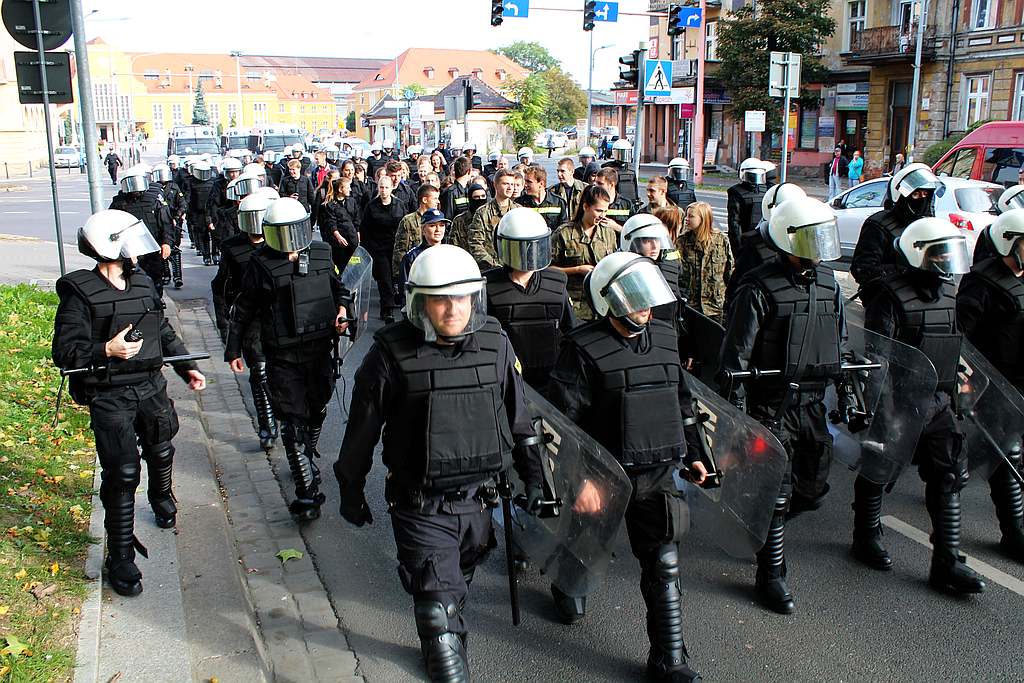 Ćwiczenia legnickiej policji