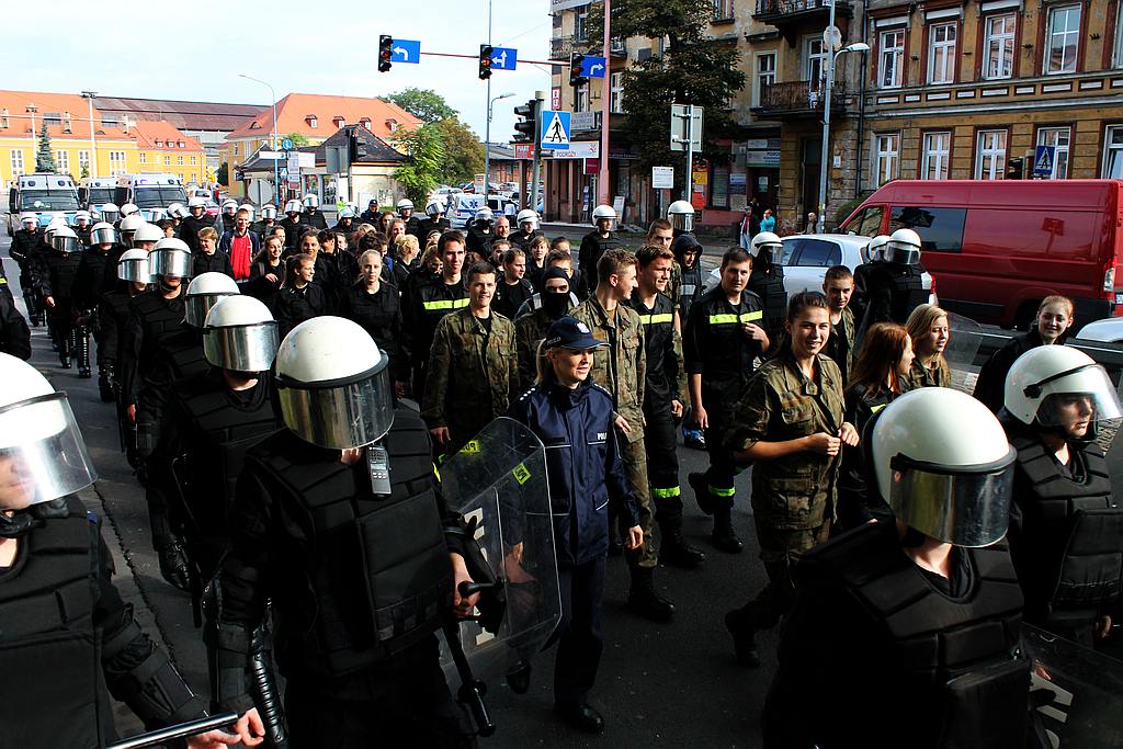 Ćwiczenia legnickiej policji