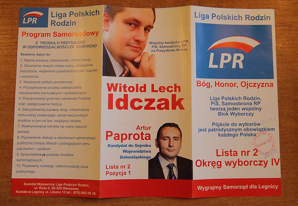 Kampania wyborcza 2006 r. na ulotkach