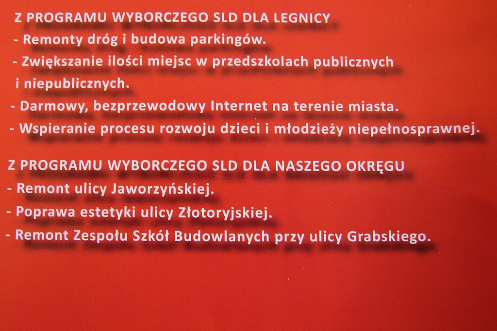 Kampania wyborcza 2010 r. na ulotkach