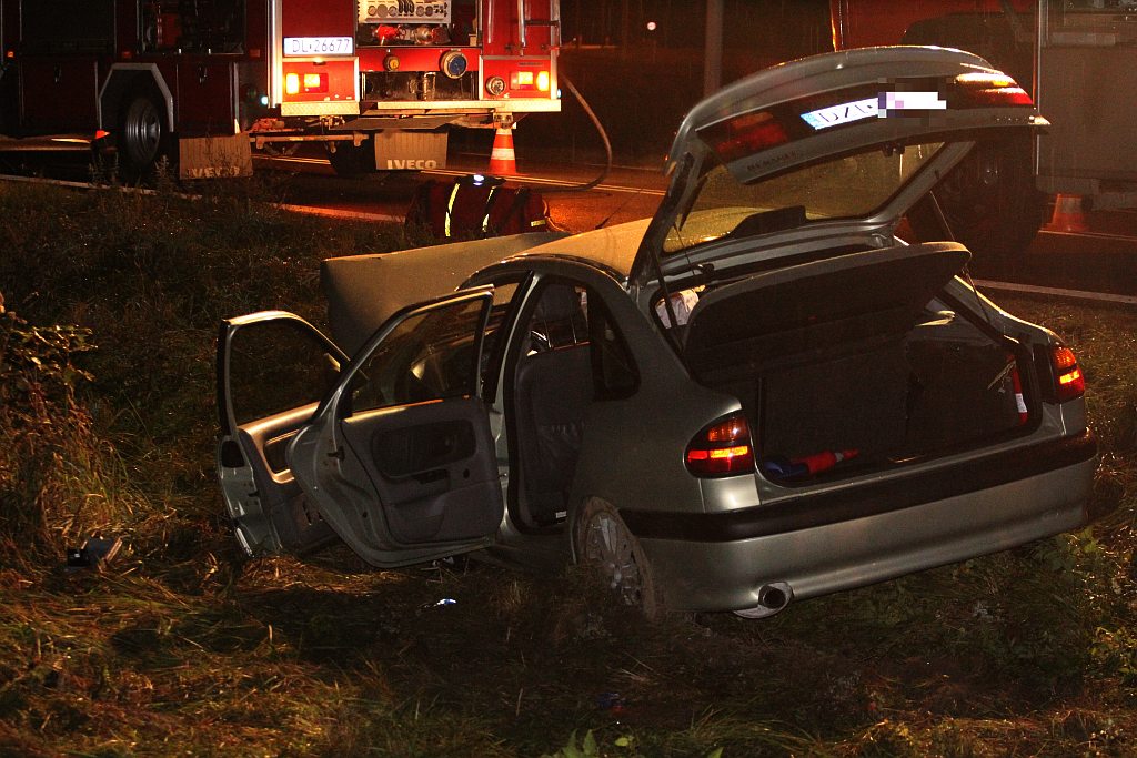 Wypadek na trasie Legnica – Złotoryja. Dwoje rannych