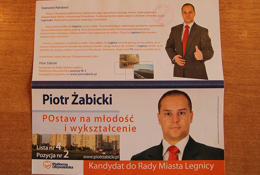 Kampania wyborcza 2010 r. na ulotkach