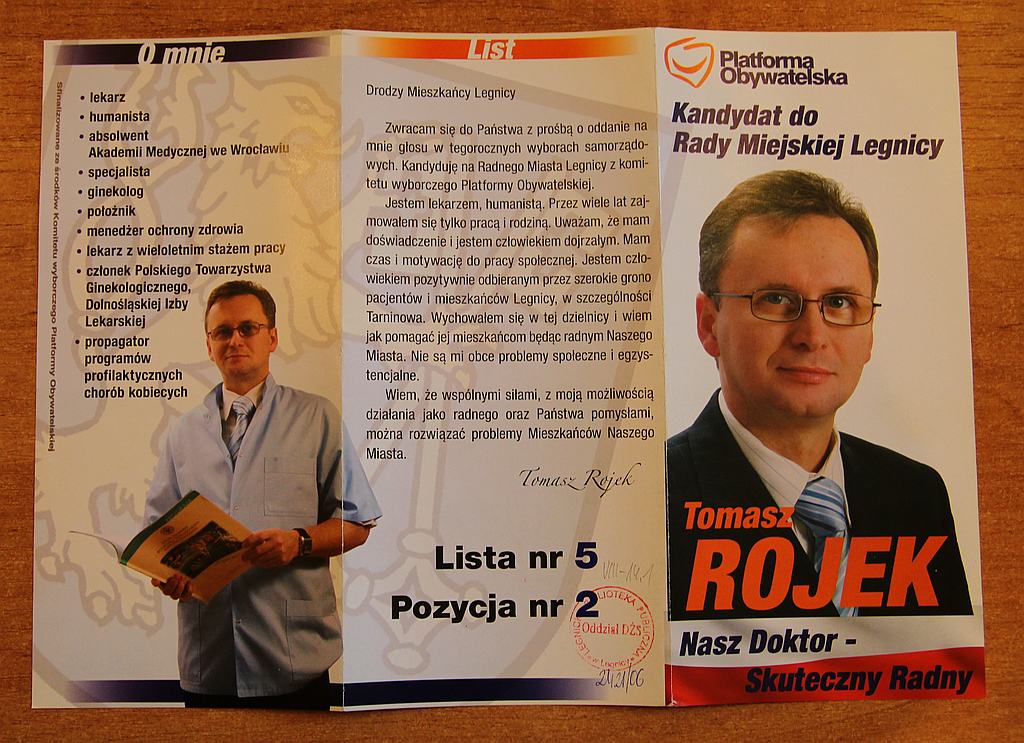 Kampania wyborcza 2006 r. na ulotkach