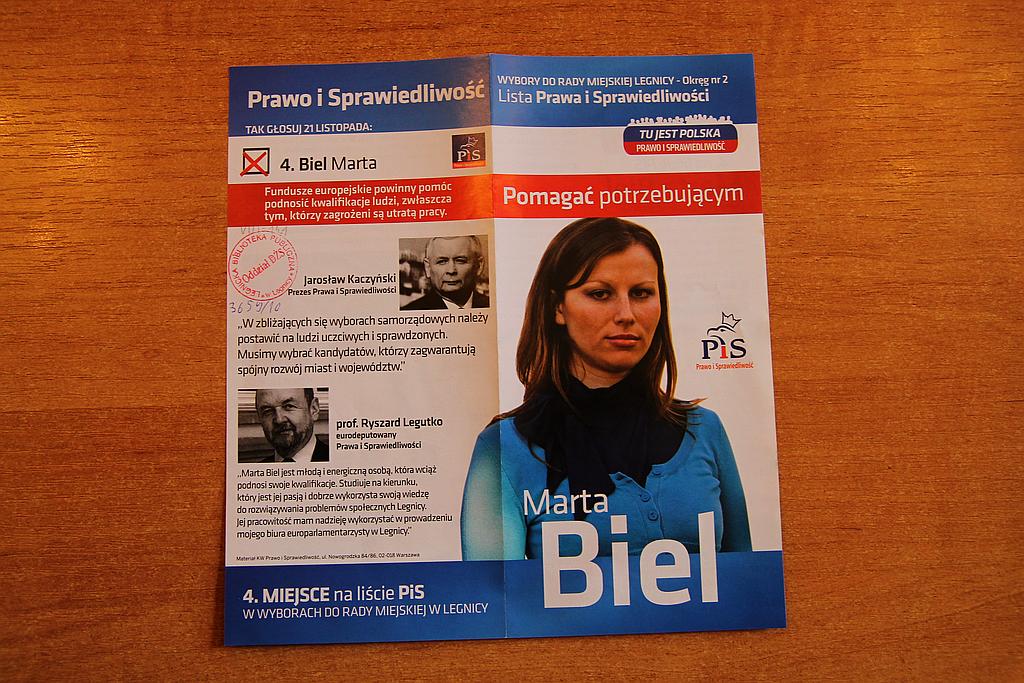 Kampania wyborcza 2010 r. na ulotkach