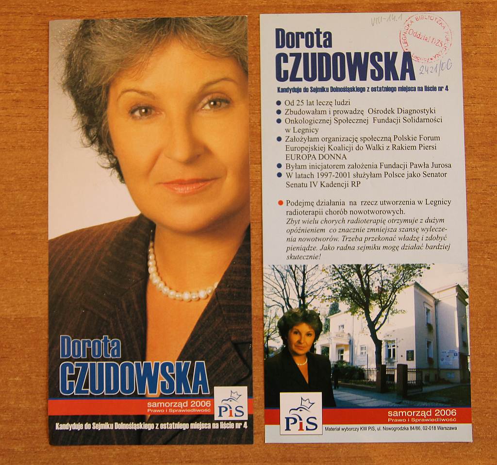 Kampania wyborcza 2006 r. na ulotkach