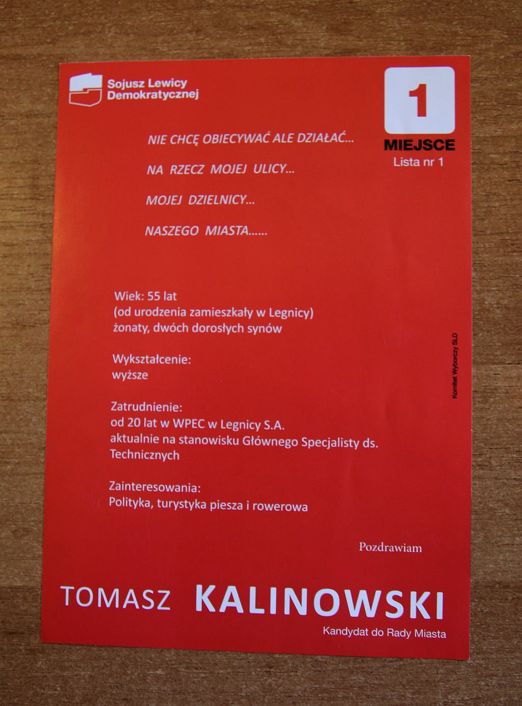 Kampania wyborcza 2010 r. na ulotkach