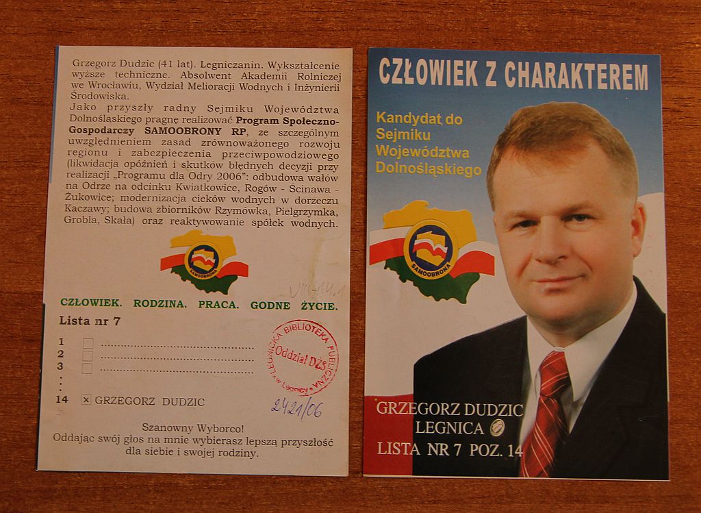 Kampania wyborcza 2006 r. na ulotkach