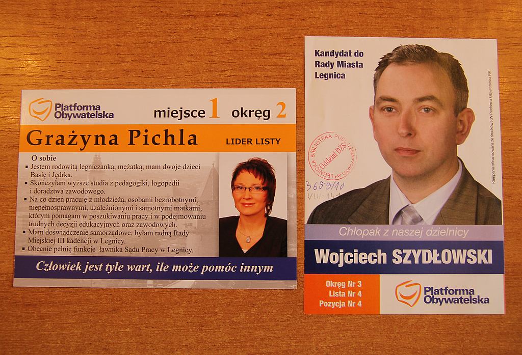 Kampania wyborcza 2010 r. na ulotkach