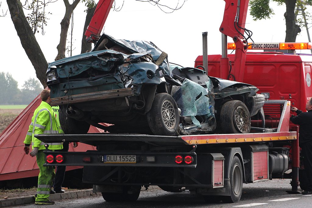 Wypadek w Miłosnej. Dwie osoby nie żyją