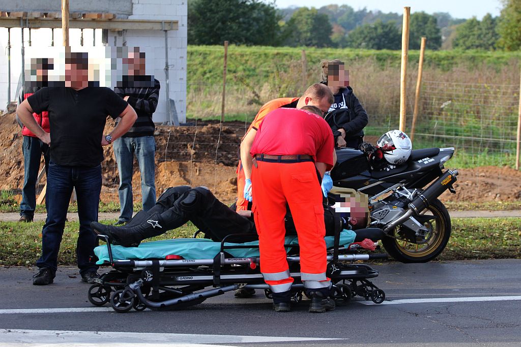 Potrącenie motocyklisty na Nowodworskiej