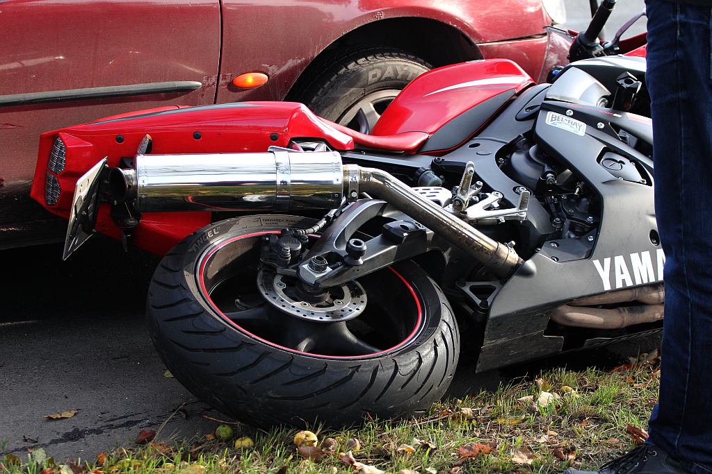 Potrącenie motocyklisty na Nowodworskiej