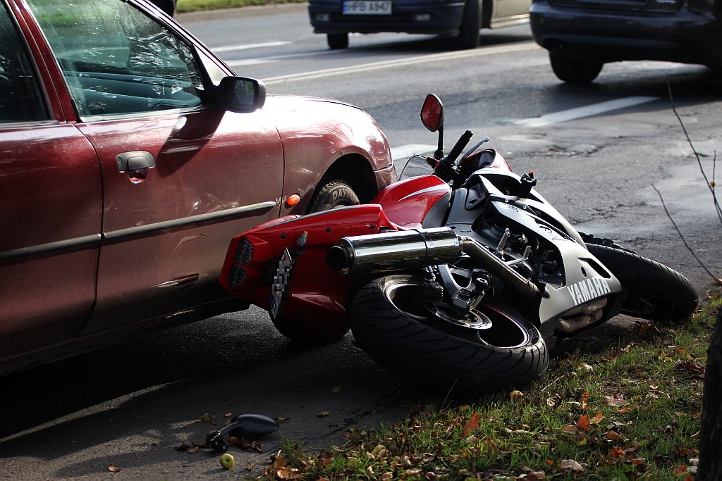 Potrącenie motocyklisty na Nowodworskiej