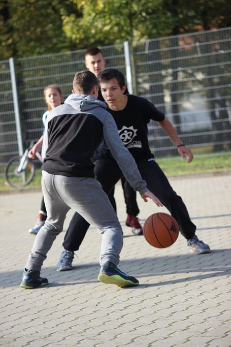 Placki Basket Show w parku