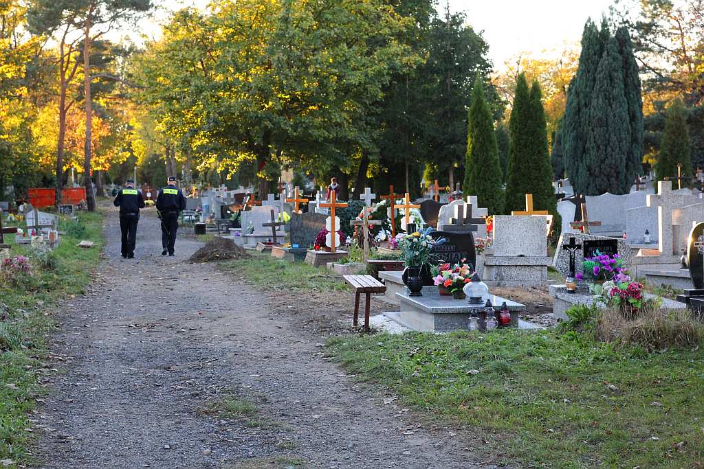 Cmentarz Komunalny na kilka dni przed świętem