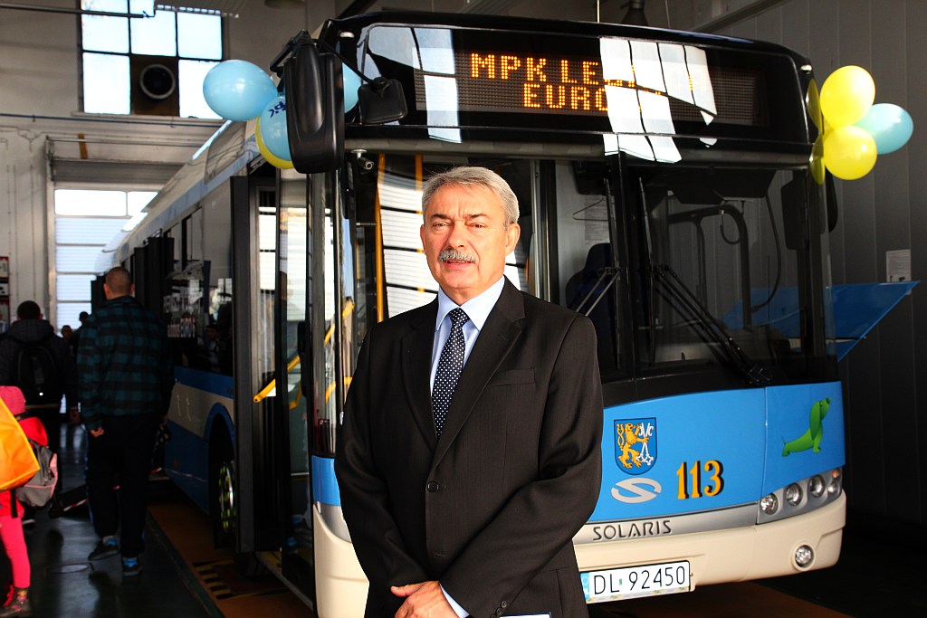 Nowy autobus Solaris w Legnicy