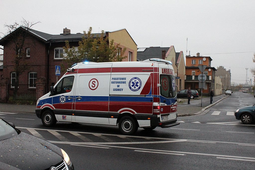 Potrącenie rowerzysty na ulicy Wrocławskiej