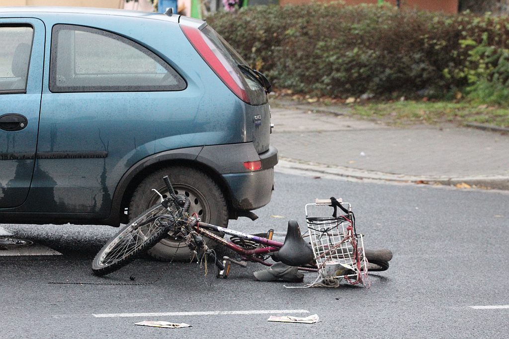 Potrącenie rowerzysty na ulicy Wrocławskiej