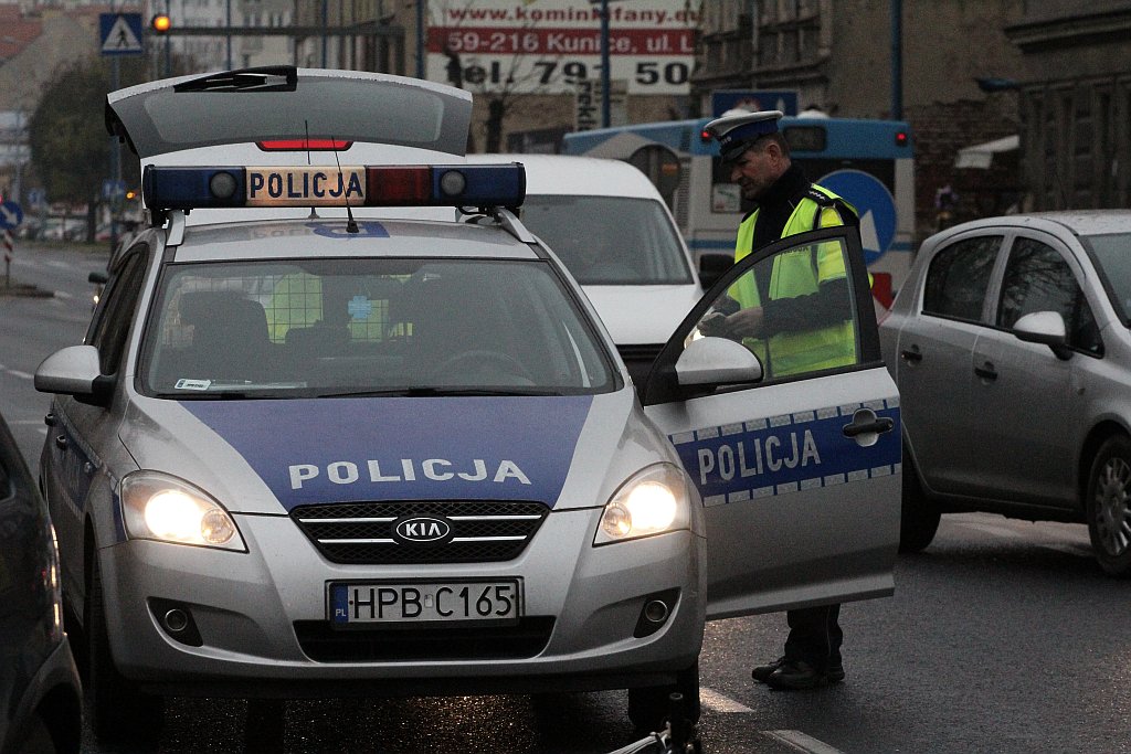 Potrącenie rowerzysty na ulicy Wrocławskiej