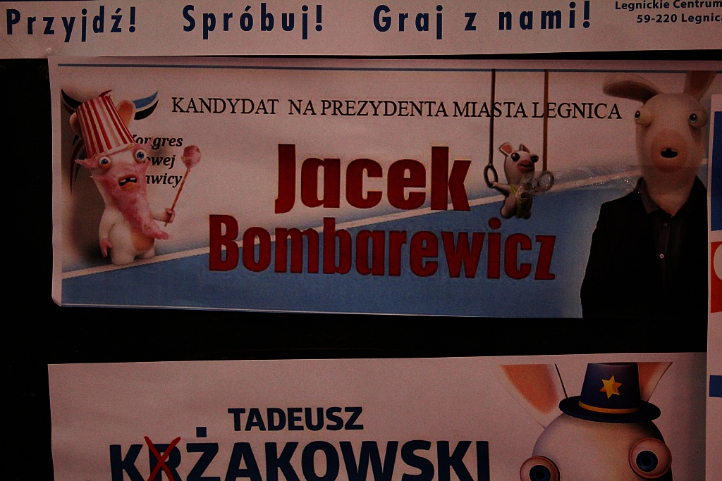 Kampania wyborcza na plakatach