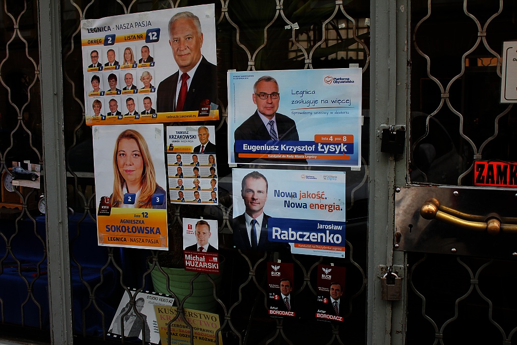 Kampania wyborcza na plakatach