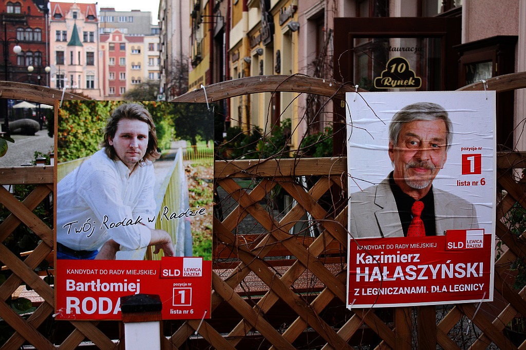 Kampania wyborcza na plakatach