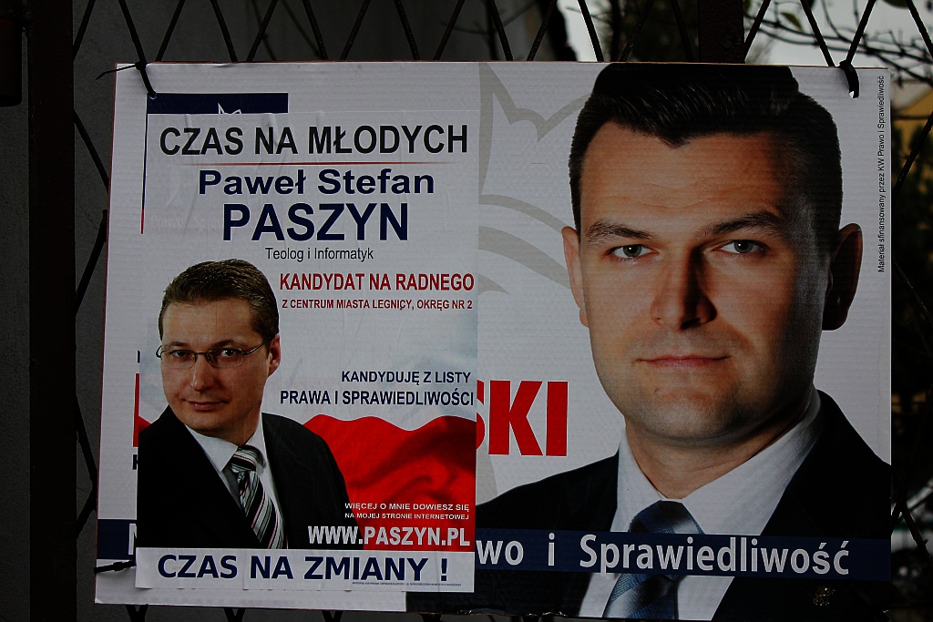 Kampania wyborcza na plakatach