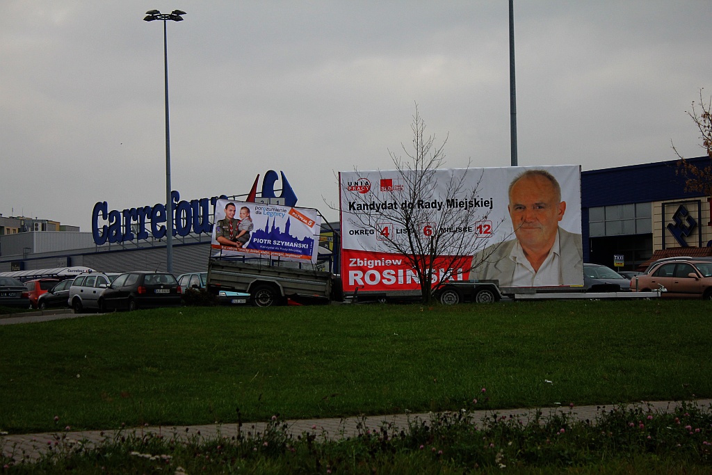 Kampania wyborcza na plakatach