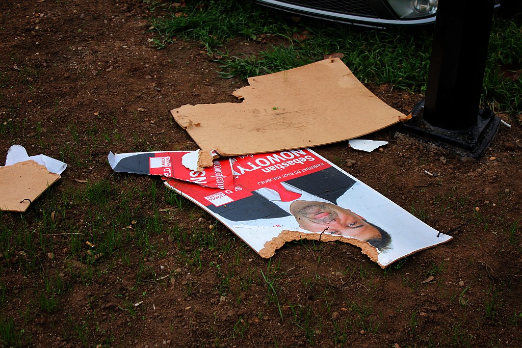 Kampania wyborcza na plakatach