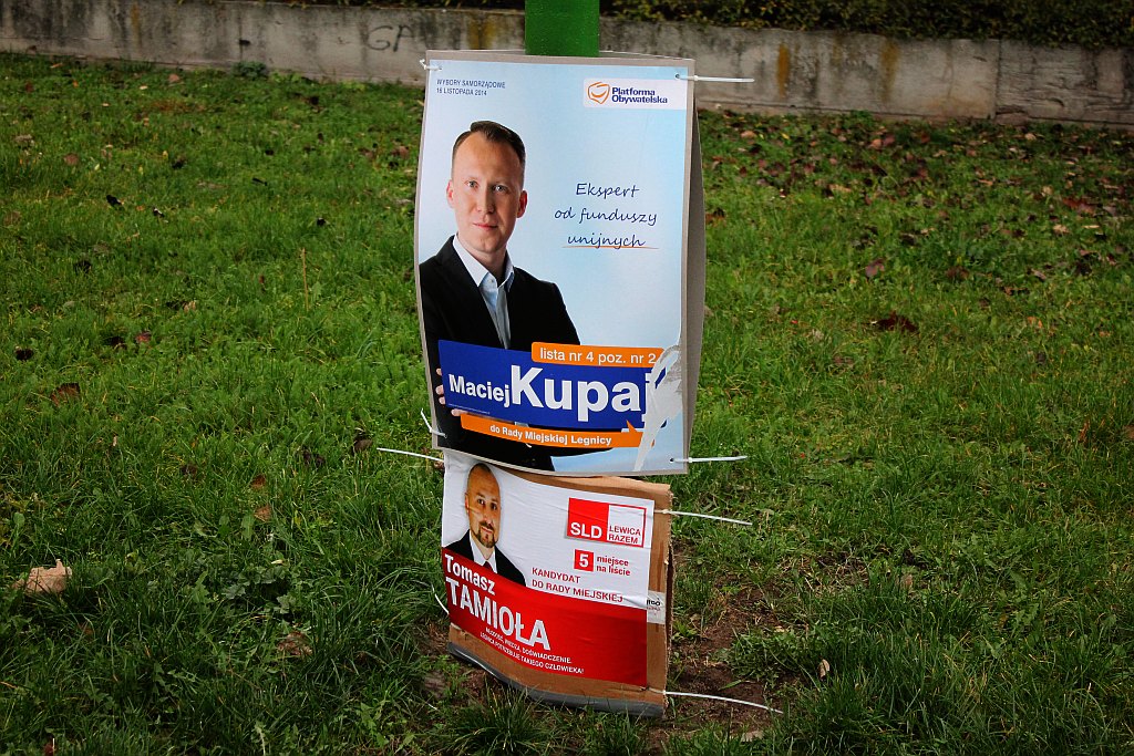 Kampania wyborcza na plakatach