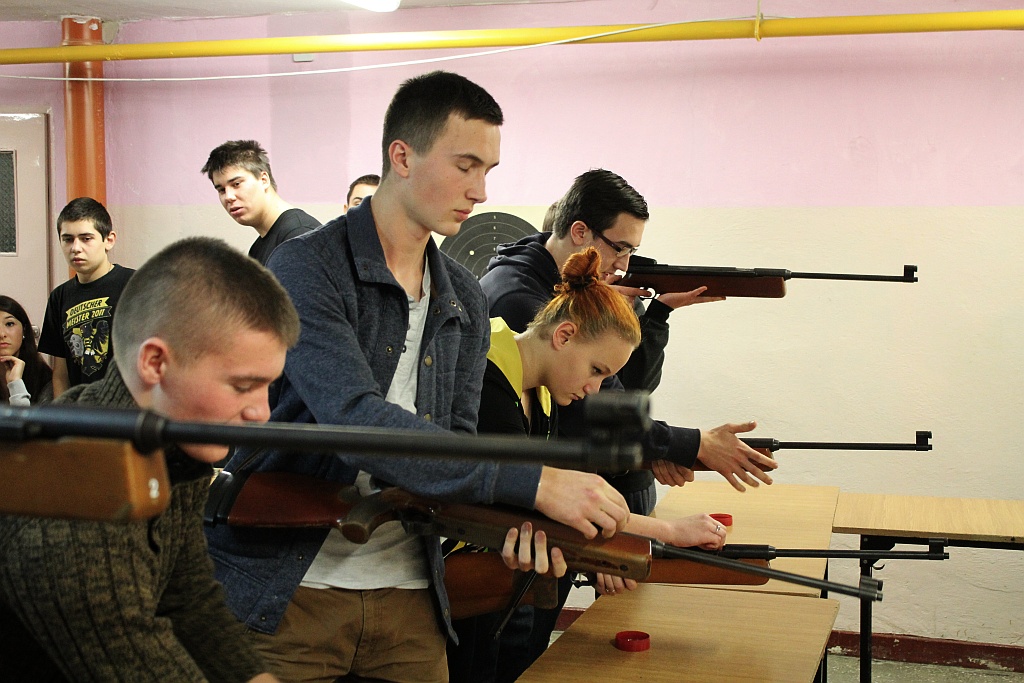 Międzyszkolne zawody sportowe w strzelectwie
