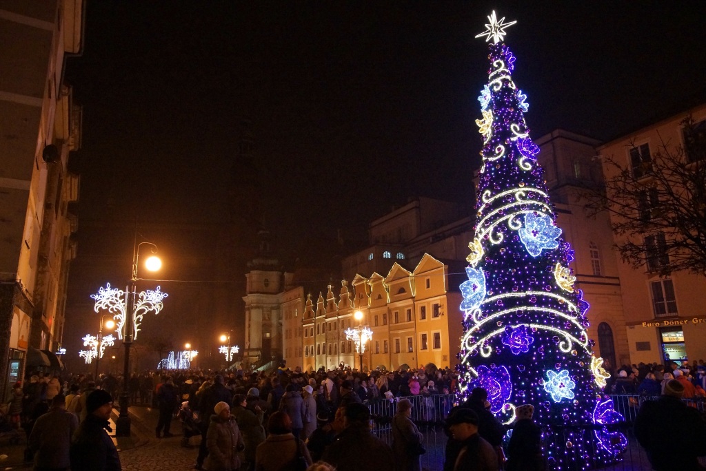 Iluminacja świąteczna w Rynku