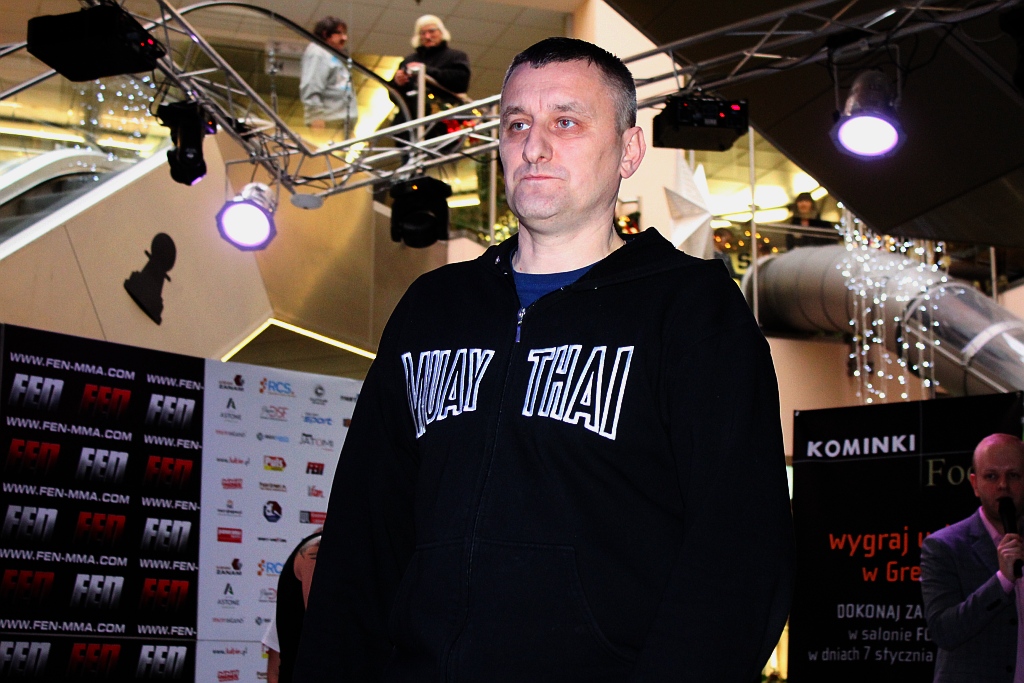 Trening Pawła Biszczaka w Galerii Gwarna