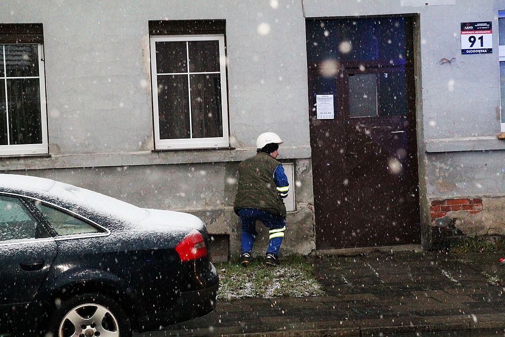 Pożar kamienicy przy ulicy Głogowskiej