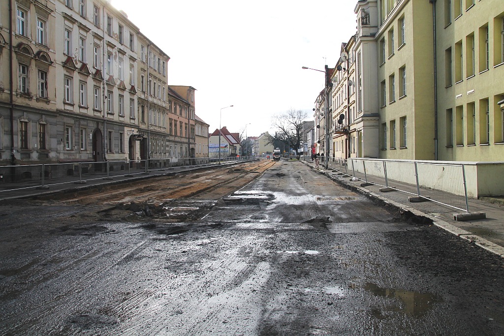Ulica Jaworzyńska w remoncie