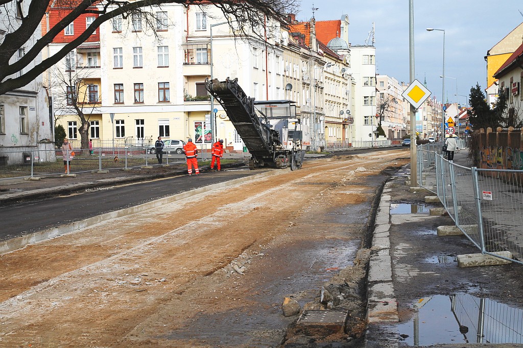 Ulica Jaworzyńska w remoncie