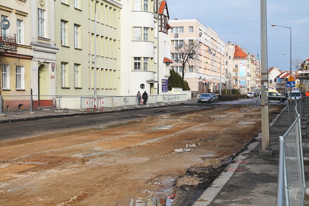Ulica Jaworzyńska w remoncie