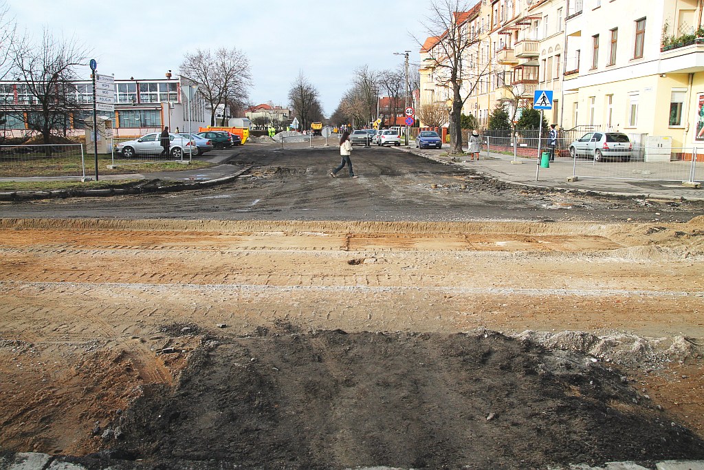 Ulica Jaworzyńska w remoncie