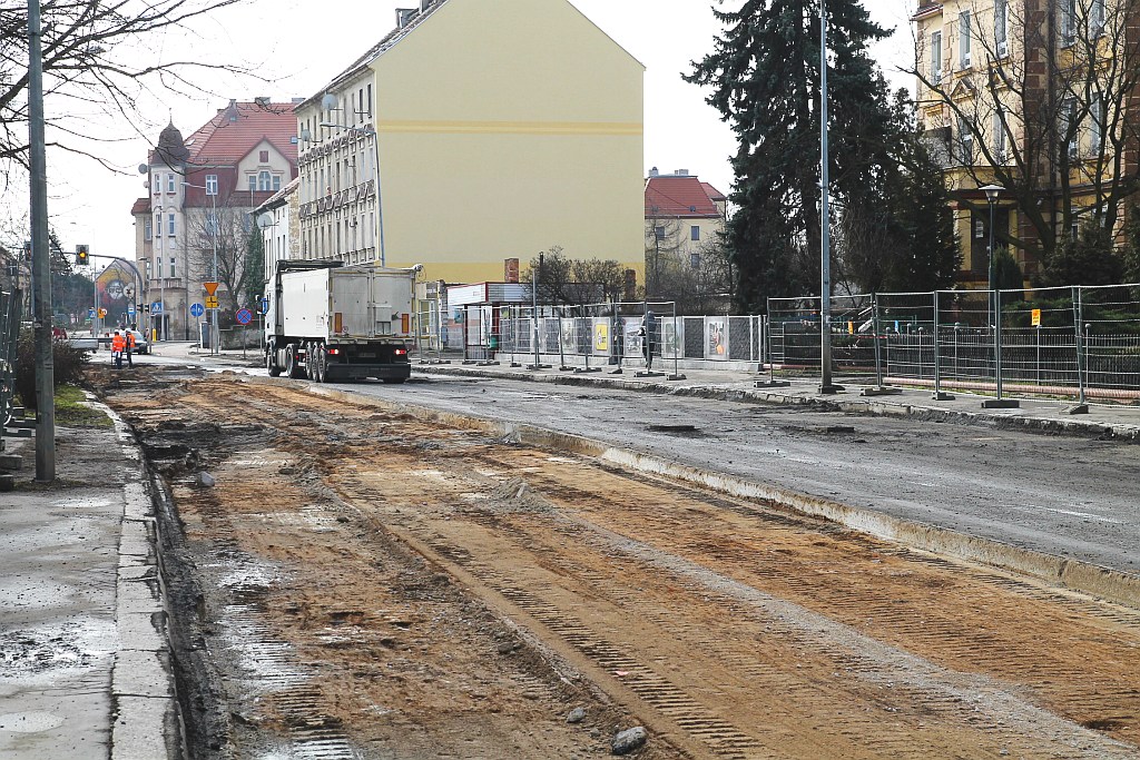 Ulica Jaworzyńska w remoncie