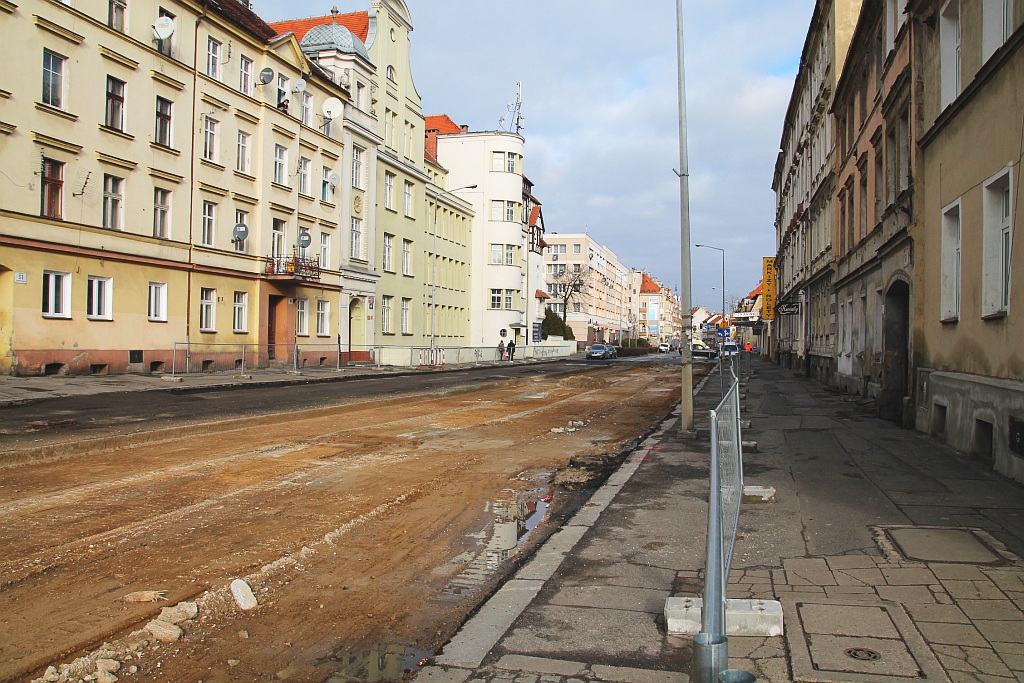 Ulica Jaworzyńska w remoncie